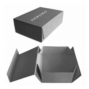 Custom logo packaging present rigid boxes paper empty folding gift box