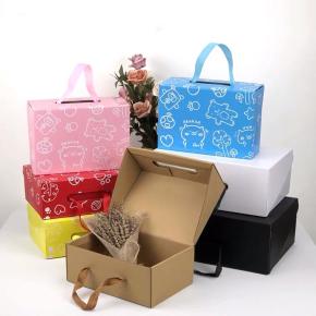 Custom rectangular folding gift packaging box shoes box scarf box