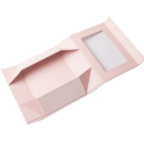 Customized Window Lid Magnet Closure Folding Box