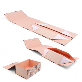 Customized Folding Magnetic Gift Boxes With Ribbon